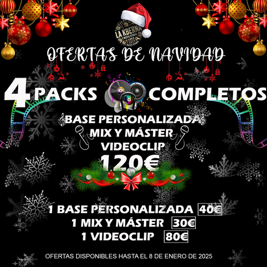 ¡Descubre las Ofertas de Navidad en LA KBERNA RECORDS, el Estudio de Grabación de Madrid!