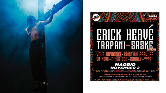 ¡Trapani, Erick Hervé, Saske, Minus, BRAWLER, Vela Infamous, Monaly y SD KONG llegan a Madrid este 14 de diciembre!